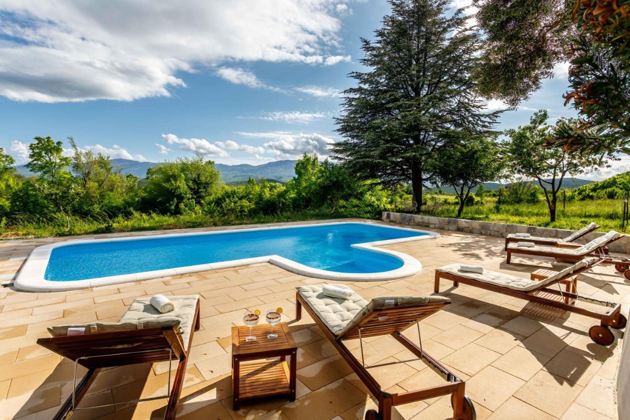 Вилла Casa Di Oliva-House With Heated Pool & Jacuzzi In Trilj, Croatia Экстерьер фото