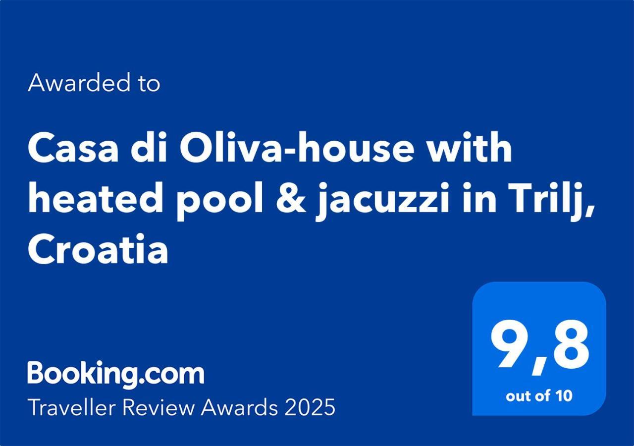 Вилла Casa Di Oliva-House With Heated Pool & Jacuzzi In Trilj, Croatia Экстерьер фото